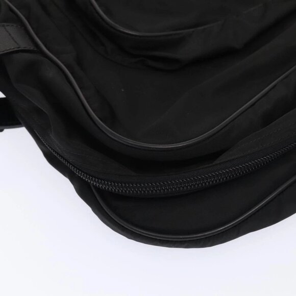PRADA Garment Cover Nylon Black Silver Auth 84549 - Picture 5 of 16